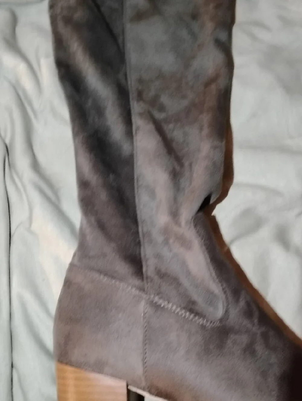 Caslon Over-the-Knee Block Heel Women’s Boots in Gray  Size 8W